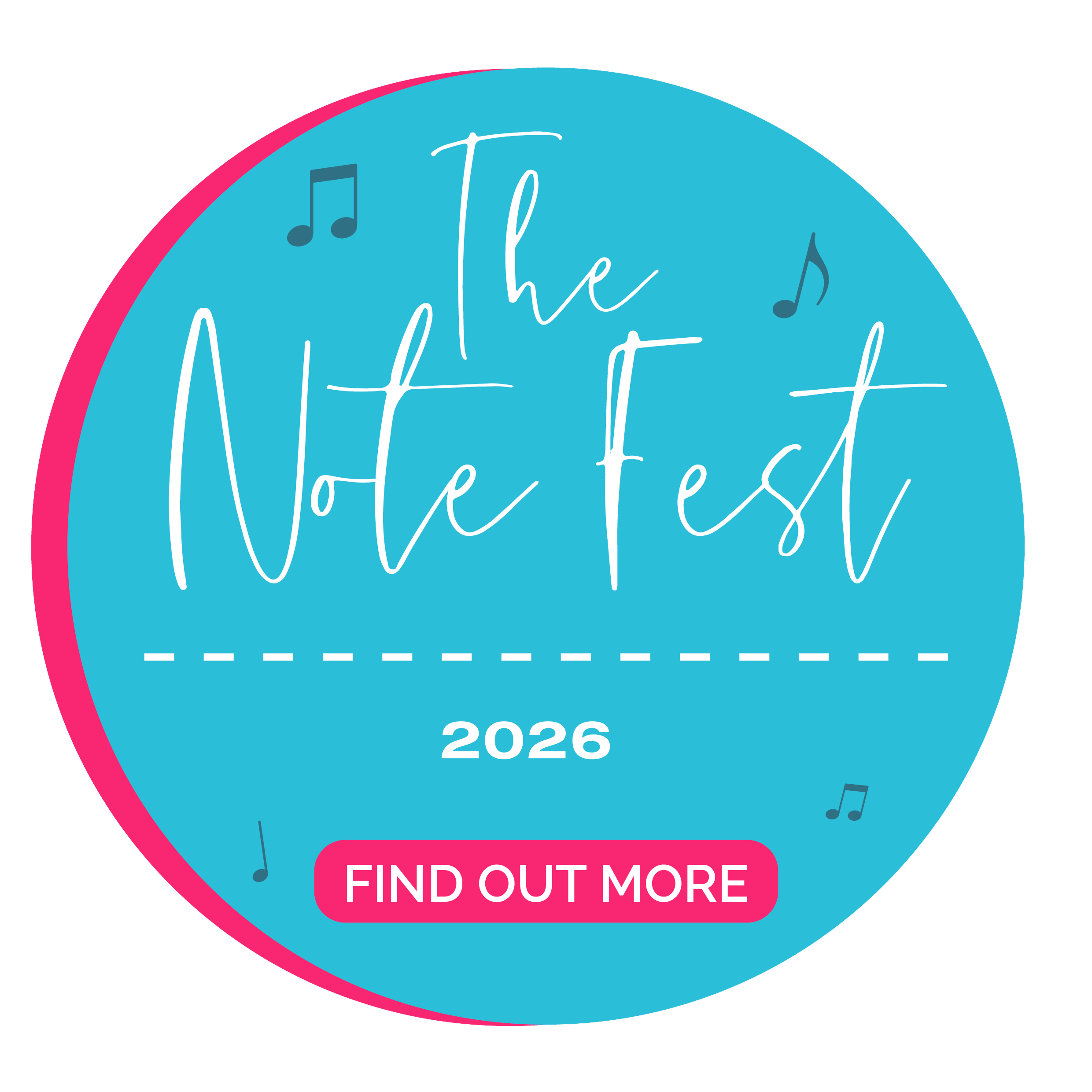 Badge for the note fest event